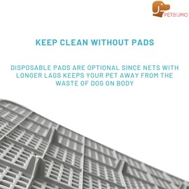 PS KOREA] Indoor Dog Potty Tray – with Protection Wall Every Side for No Leak, Spill, Accident - Keep Paws Dry and Floors Clean (Wine) + Pee PAD 100 PCS