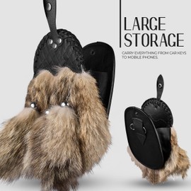 Sporran Kilt for Men Premium Cayote Fur Full Dress Scottish kilt Sporrans for men with Chain Belt Kilt Accessories (Clutch Bag Cayote)