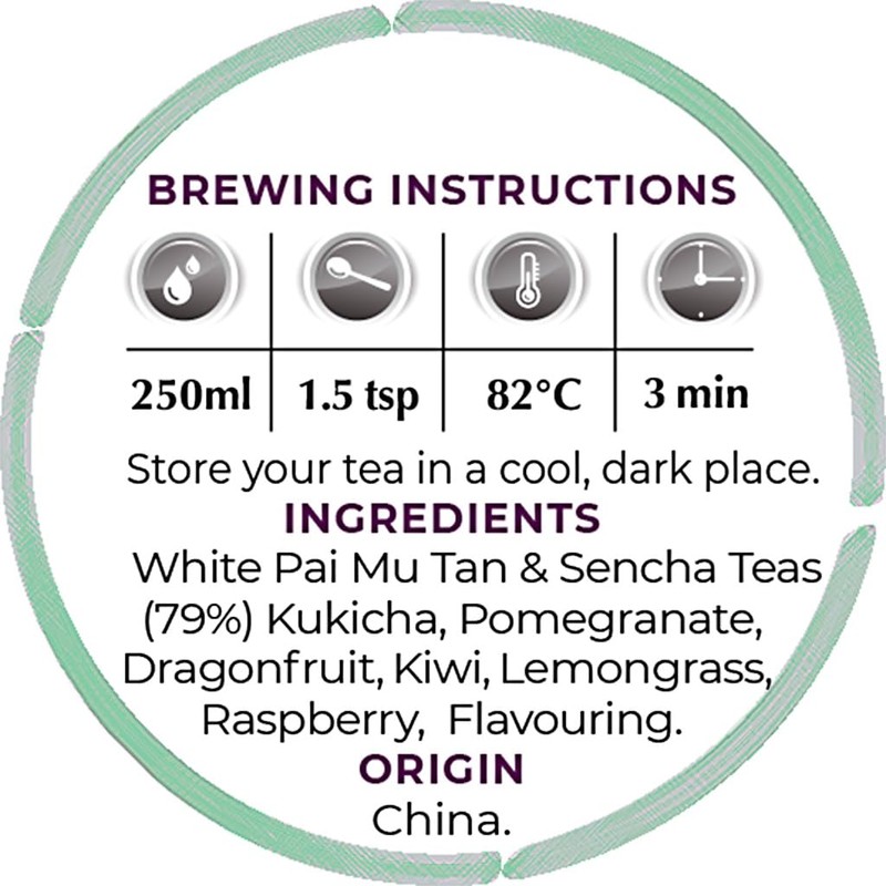 The Exotic Teapot - Pomegranate Dragon Fruit White Tea, 125g