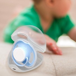 Paquete De 2 Estuches Para Chupete, Soporte Para Chupete Transparente Sin BPA, Almacenamiento A Prueba De Polvo, Caja De Almacenamiento Universal Para Chupete Para Bebé, Para Viajes En Casa, Niña, Niñ