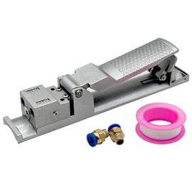 Deesucc Sand Blaster Machine Pneumatic Switch Sandblaster Deadman Control Sandblaster Machine Accessories Palm Pressing Control Sandblaster Handle Pneumatic Switch (Grey)