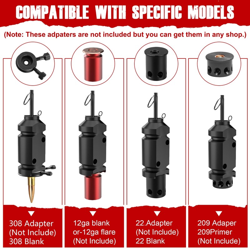 Perimeter Trip Alarm, 12 Gauge Camping Trip Wire Alarm Device,