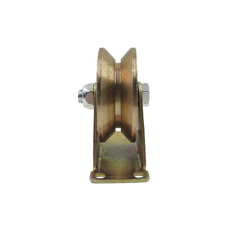MLHpeak V-Type Groove Wheel, Heavy Duty Rigid Caster with Bracket,