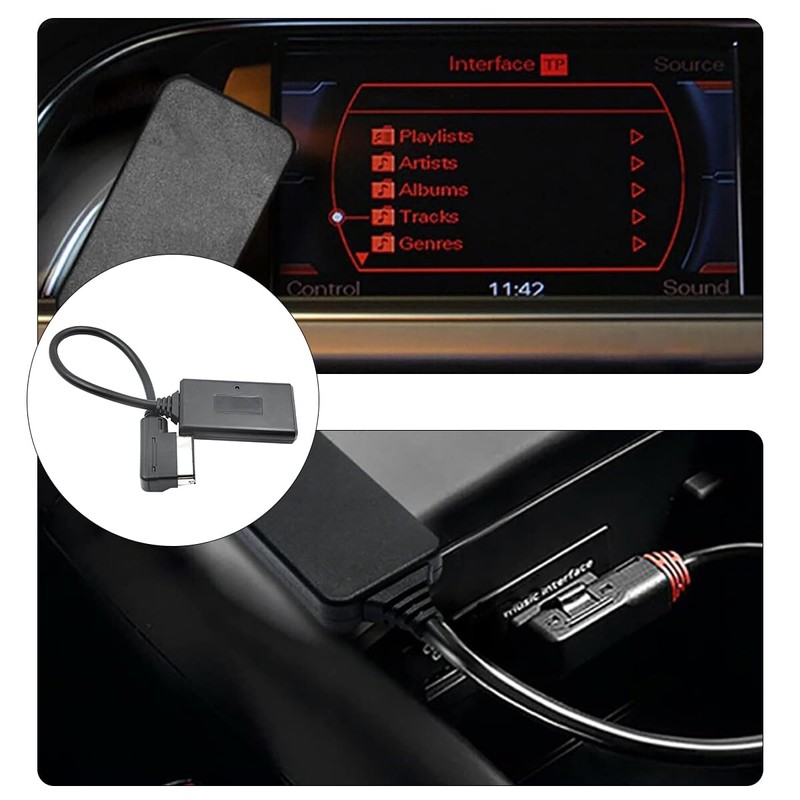 ANCLLO Bluetooth Music Audio Cable for AMG Models/B-Class/C/CL/CLS Class/E-Class/S SL