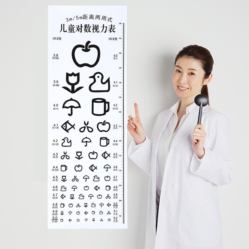 Mipcase TV Board Vision Test for Children: Vision Test Board