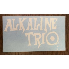 aest-x decals Alkaline Trio EP White Logo Vinyl Decal Sticker 6 1/2 X 3 1/2