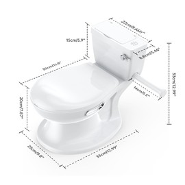 Potty Training Toilets for Baby, Potty Training Soft Seat, Potty Training Toilet with Life-Like Flush and Sound