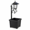 Solar Outdoor Lights with Flower Planter Box – Vintage LED
