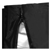 Patio Exterior Mimbre Colgante Huevo Negro 115x190x1cm