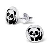 Childrens Panda Earrings 925 Sterling Silver