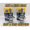 Auto Extra HELLA Headlight Bulbs HIGH & LOW Beam LONG