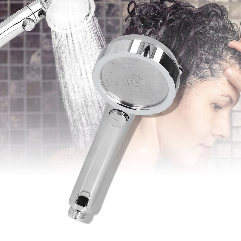 Shower Head Portable Handheld 360 Degree Rotating Three Modes Pressure