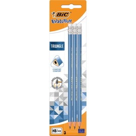 Bic - BIC Dreikant-Bleistift Evolution Triangle, 3er Blister