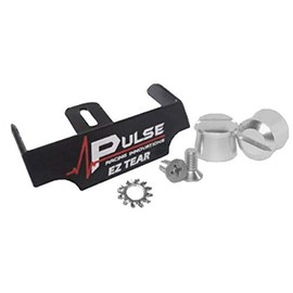 Pulse Racing Innovations EZTS102BKP Black EZ Tear Off Post with Silver,1 Pack