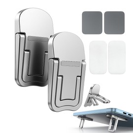 [Integrated Main Unit] PC Stand, Attachment Type, 2 Adjustable Levels (8°, 13°), No Need to Carry Separately, Repositionable, Zinc Alloy, Load Capacity: Approx. 22.0 lbs (10 kg), Main Unit