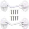2Pcs 3 inch Barn Door Lock, Cabin Hook Eye Latch