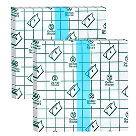50 Pieces 4 x 6 in Stretch Waterproof Adhesive Bandages Transparent Film for Tattoo Aftercare and Skin Repair Adhesive Tattoo Supply Wrap