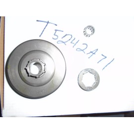 total 3/8 7T Clutch Drum Rim Sprocket Kit For Husqvarna 362 365 371 372 372XP jonsered