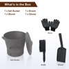BRIAN & DANY Ash Bucket with Lid, 2.6 Gallon Fireplace