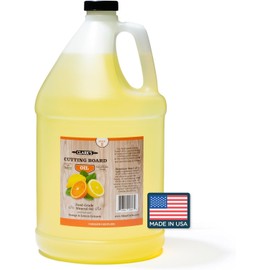 CLARK'S Cutting Board Oil - Food Grade Mineral Oil for Wood Cutting Board - Scented with Orange and Lemon Essential Oils - Butcher Block Conditioner - Restores All Wood - Made in USA, 1 Gallon