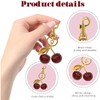 Kirsch-Bag Charm, Anhänger für Handtaschen, Kirsch- Accessoire, Vielseitiger Schlüsselanhänger, Geldbörsenanhänger