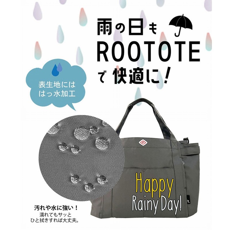 ROOTOTE Tote Bag for Women, Shoulder A4, Round Bottom SN,