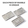 Karibiber - Jabonera de mármol gris para encimera de cocina,