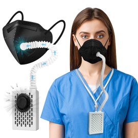 Bwinmak Air Supply Breathe easily,Electric Wearable Powered Air Face Maks with Fan and Filter,for Dust Work,Painting, Machine Polishing, Welding Other Work Protection