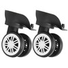 Ausla 1 Pair Luggage Suitcase Trunk Replacement Universal Wheel Replacement