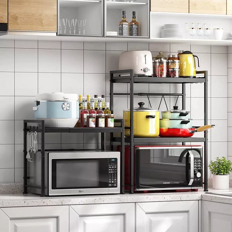 Gmdr Estante Extensible Para Horno De Microondas De 2 Niveles