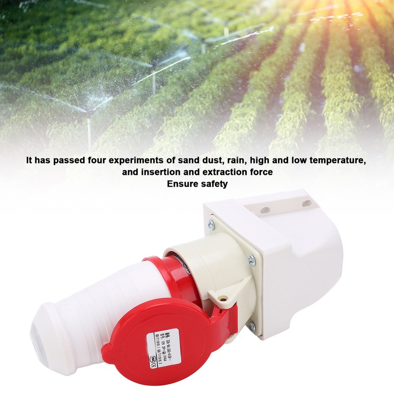 Industrial Plug Socket 380415V 32A 4Pin 3P+E IP44 Waterproof Surface