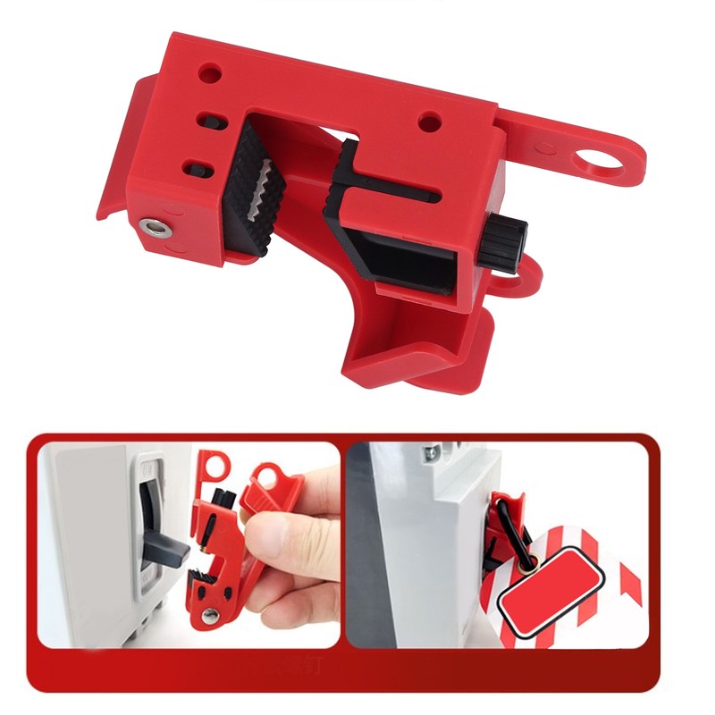 6Pcs Circuit Breaker Lockout Bundle Grip Style Standard Lock Tag