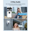 ANRAN Solar Security Cameras Wireless Outdoor with Light,2K Battery Powered