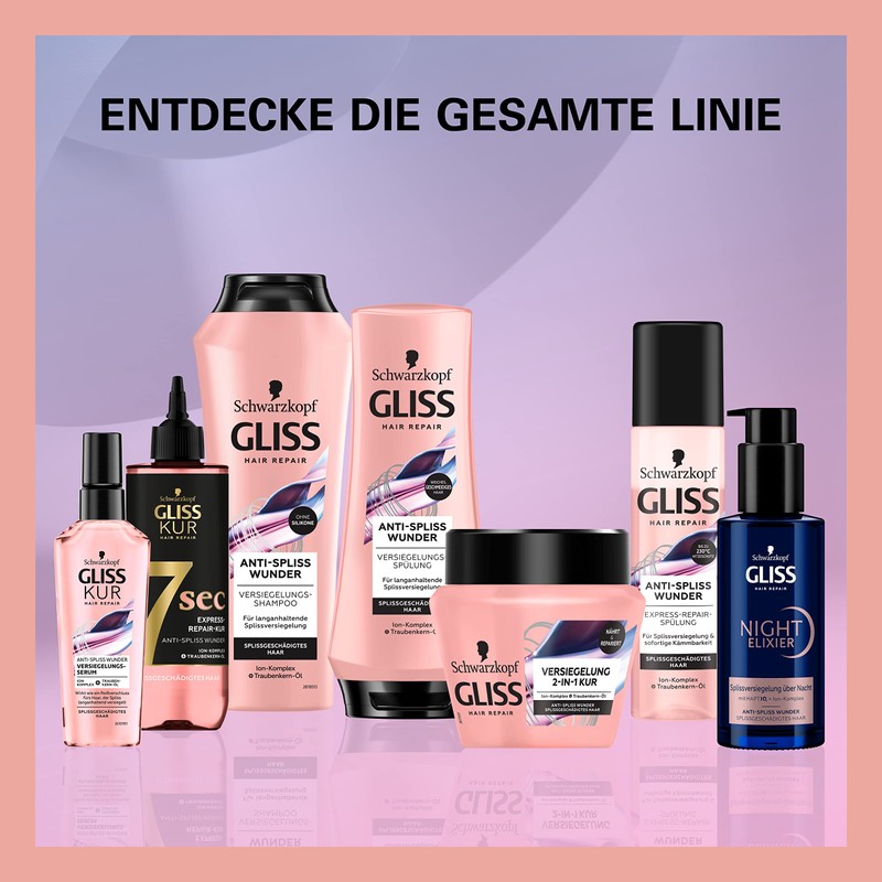 Gliss Kur Anti Split Ends Wonder Express Repair Conditioner, 200ml