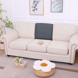 hyha Waterproof Couch Cushion Covers, Wear Resistant Couch Cover, Anti Slip Sofa Slipcovers Washable, Soft Thick Jacquard Furniture Protector for Pets Dog (1 Piece for Backrest M, Grey)