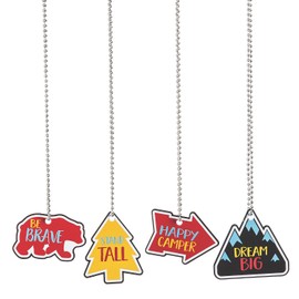 Fun Express Adventure Dog Tag Necklaces - 12 Pieces - Educational and Learning Activities for Kids