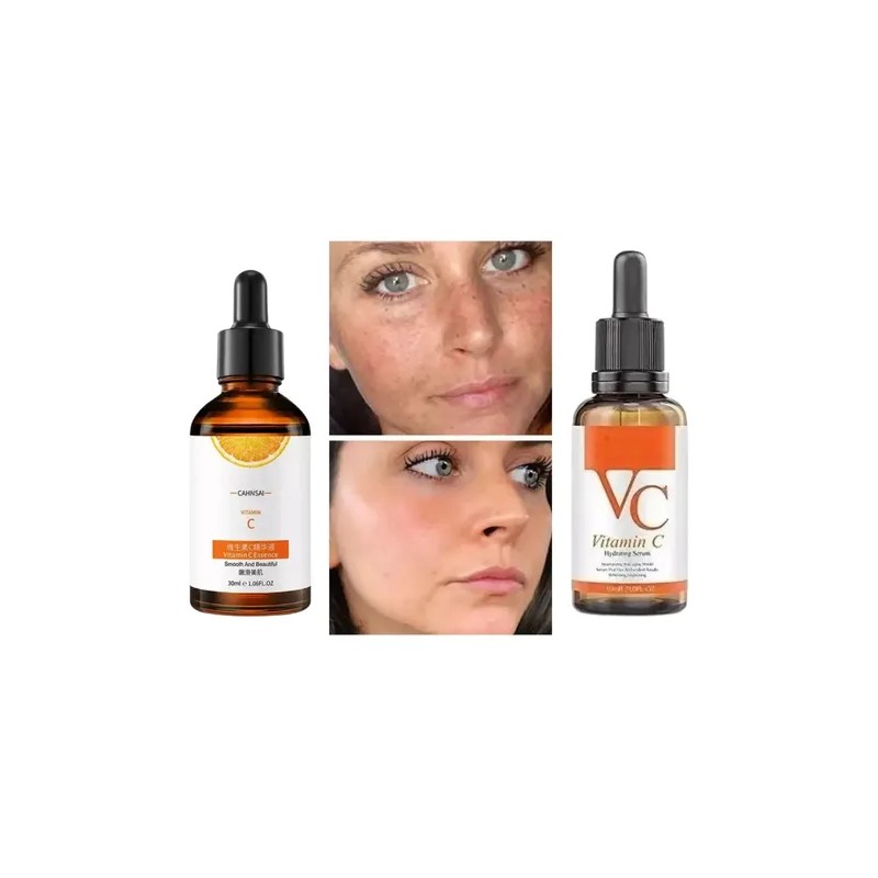 Serums Faciales + Rodillo Gua Sha Jade Masaje Paquete 5pzs