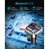 ORIA 66W Bluetooth 5.3 FM Transmitter, PD 36W+QC3.0 18W Car