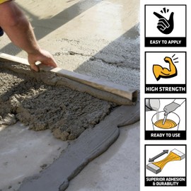 SIKA SikaLatex R Concrete Adhesive Glue - Acrylic Admix for Enhanced Bonding in Portland Cement Mortar & Concrete - Freezing/Thaw Resistant - 1 Quart