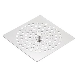 uxcell Shower Drain Hair Catcher, 3.7 inch Stainless Steel Square Floor Drain Cover Anti-Clogging Protection Cover Replacement for Furniture Repair Bathroom Kitchen