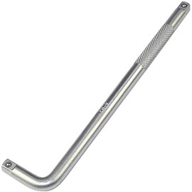 AERZETIX - C47136 - Power Grip for Sockets - L Handle - 1/4 x 170 mm - Made of Cr-V Steel - Silver Colour