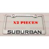 BLVD 2X Suburban Stainless Steel Chrome Mirror Finished License Plate