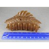 Brown leaf hair clip claw butterfly clamp 4 inches long