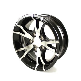 14 x 5.5 Sendel T07 Black Machined Aluminum Trailer Wheel 5x4.5 Bolt Pattern