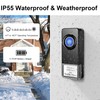 Wireless Doorbell 2 Receivers 2 Push Buttons, PHYSEN Waterproof Door