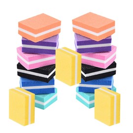 Healvian 42pcs Mini Sponge Nail Files Double-sided Polishing Tools for Manicure for Home Salon Use Gentle Nails and Skin Compact Design