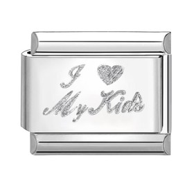 Quiges 9 mm Italian Style Module for Italian Charm Bracelets