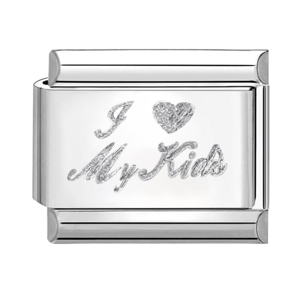 Quiges 9 mm Italian Style Module for Italian Charm Bracelets