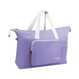 Colawind Foldable Travel Duffle Bags, Overnight Luggage Bags for Women Men, Carry on Tote Bags for Airplanes, Hospital, Sports, Gym (Purple)