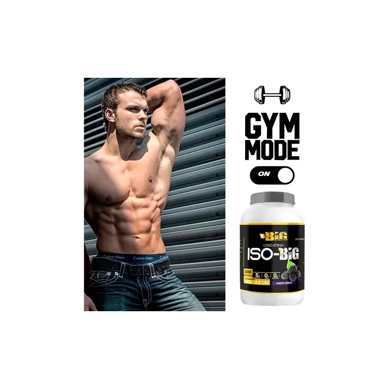 Creatina Monohidratada Big Protein 1kg 200 Servicios